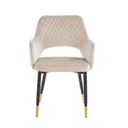 Krzesło tapicerowane beż K3-FX przód